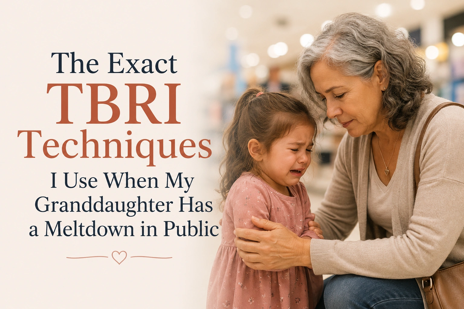 TBRI Techniques I Use When My Granddaughter Has a Meltdown in Public